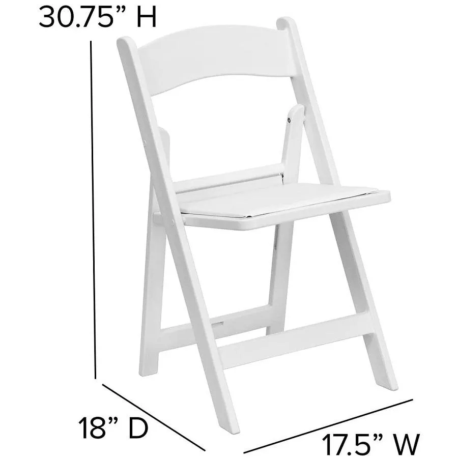 White Resin Chair Rentals 3